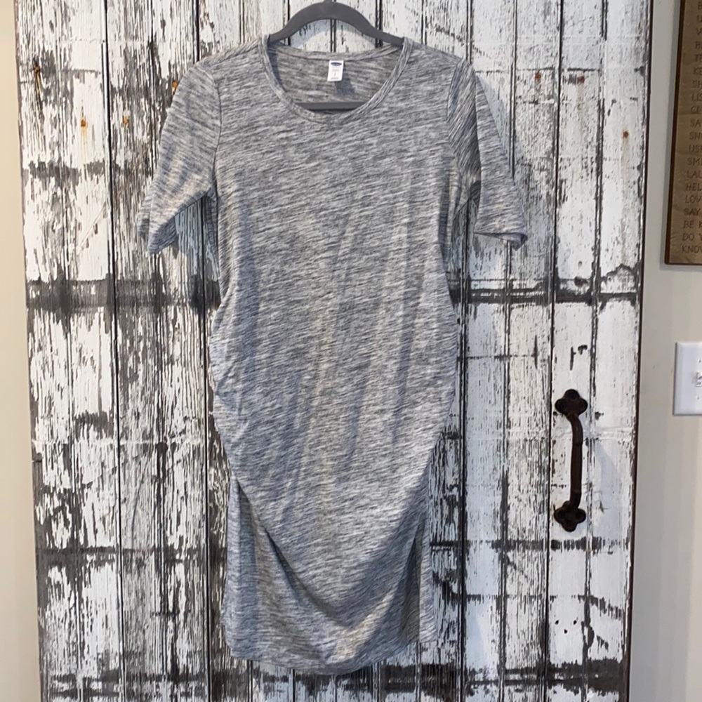 Old navy maternity gray midi bodycon dress